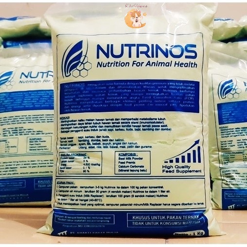 (The Ham's) NUTRINOS - Susu Pengganti Hewan Ternak 1KG