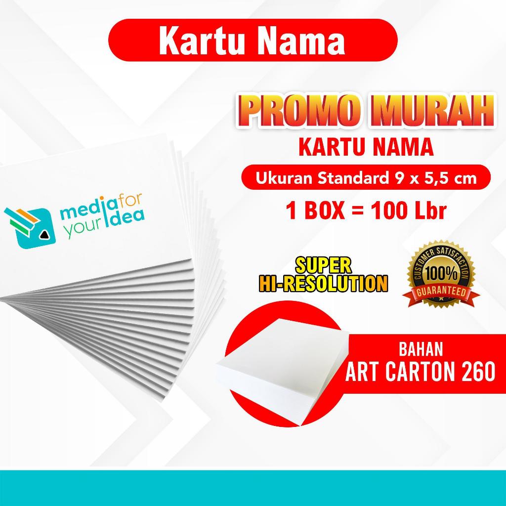 

Cetak kartu Nama / Kartu Nama Bahan Art Carton 260gr