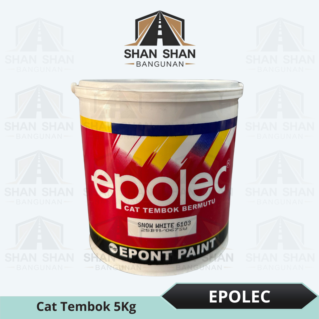 Cat Tembok Epolec 5Kg / Cat Tembok Interior Murah Berkualitas / Cat Tembok Epont Paint / Cat Putih K