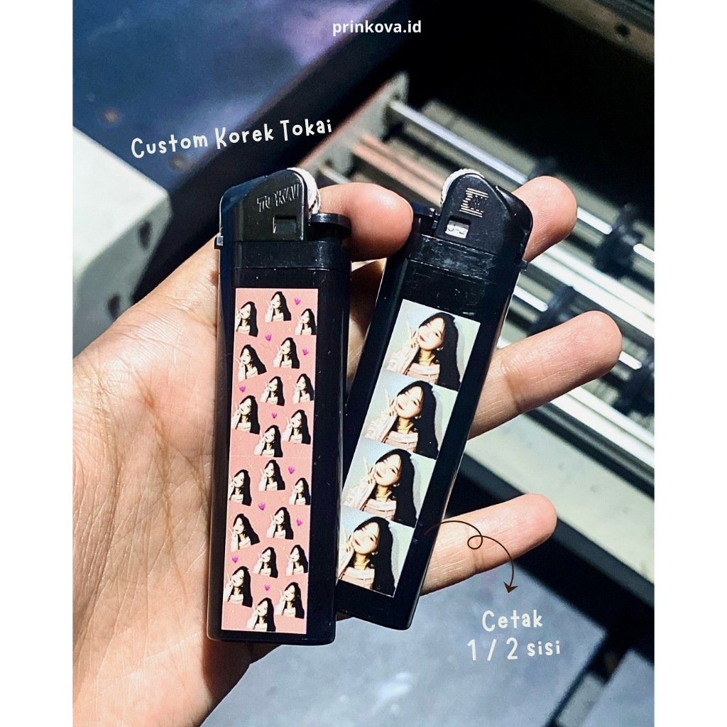 Prinkova Korek api Tokai Custom Korek Custom Korek Custom Cetak Print UV