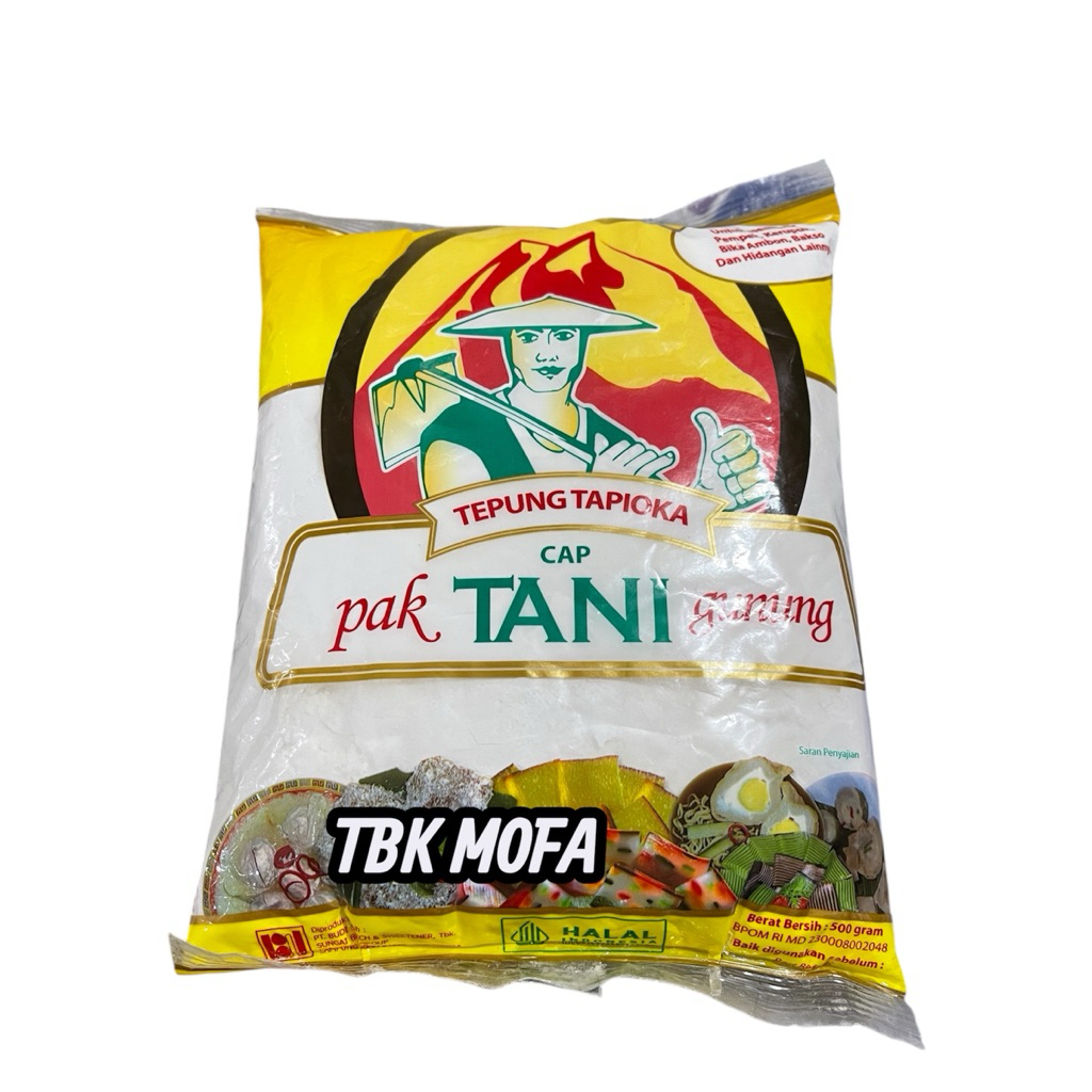 

Tepung Tapioka Cap Pak Tani Gunung 500 Gram