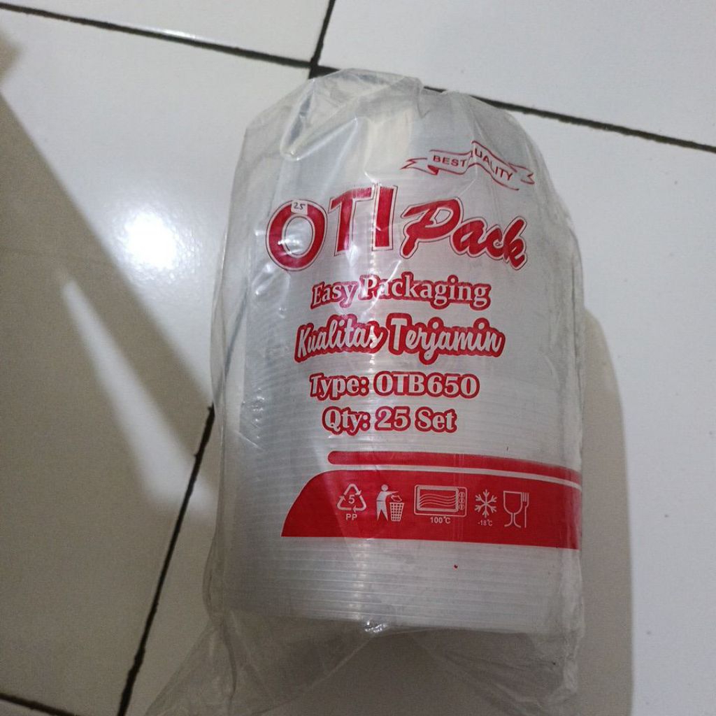 Thinwall Bulat merk OTI Pack 650 ml