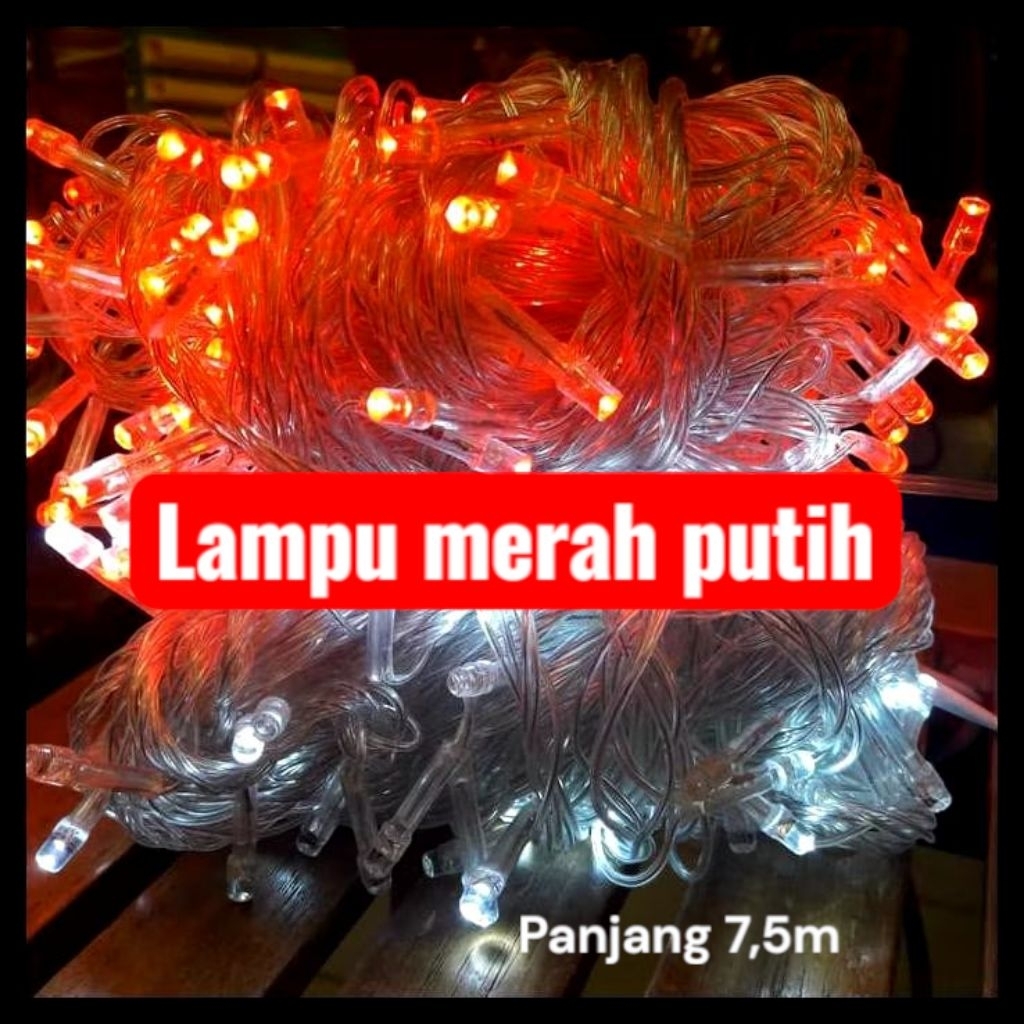 lampu merah putih / lampu Tumbler merah putih