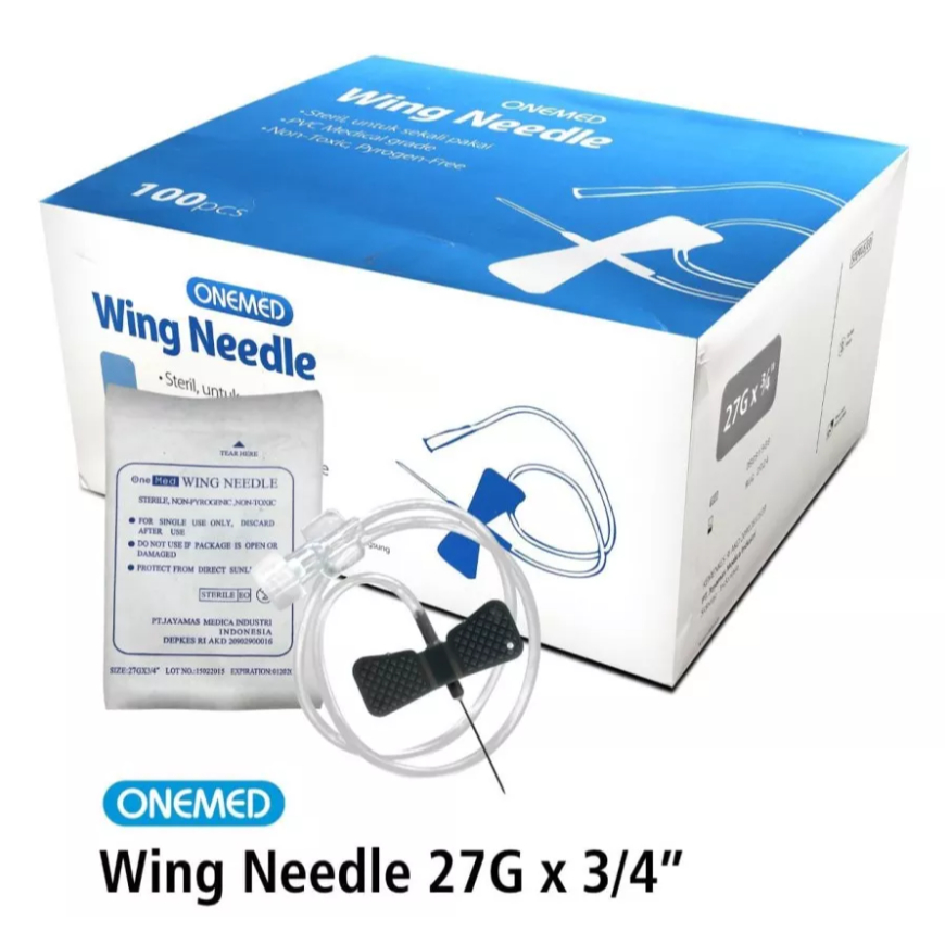 Wing Needle Scalp Vein 27G Onemed