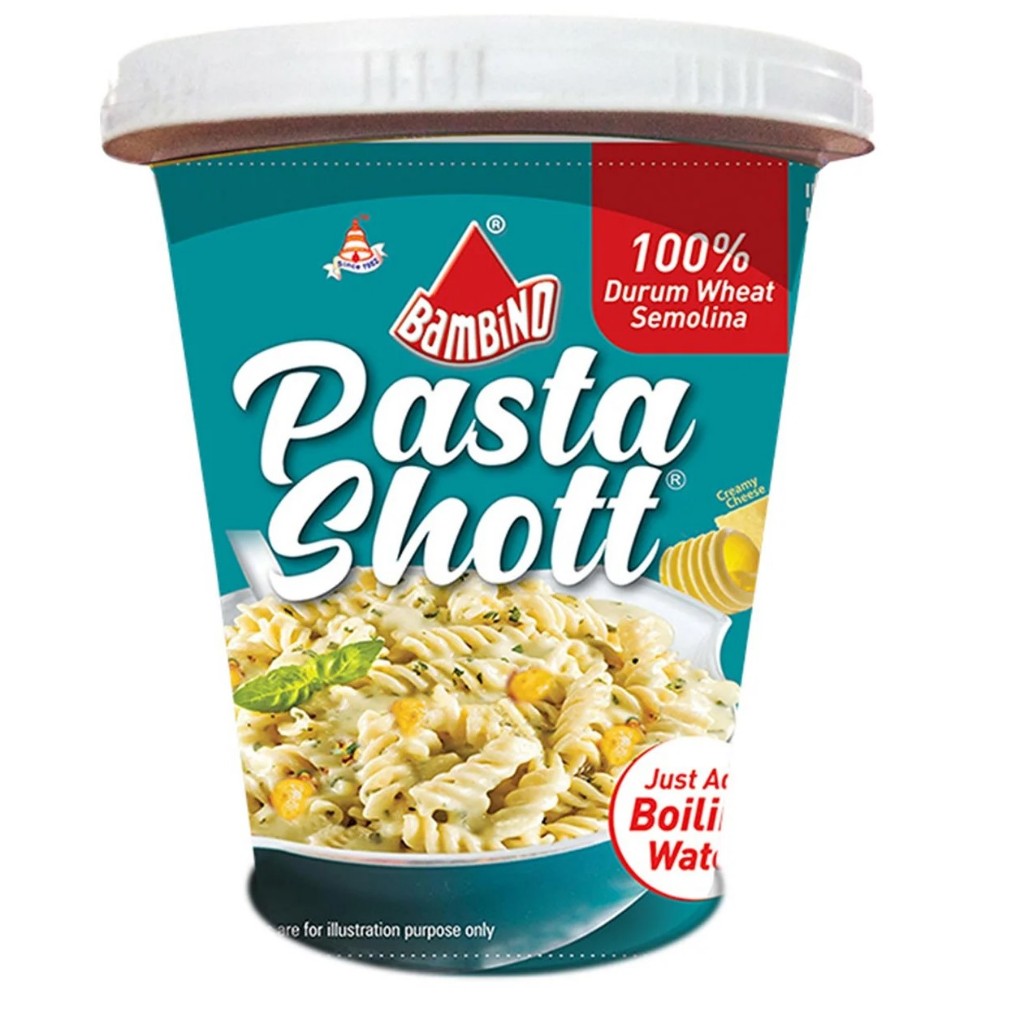 

BAMBINO PASTA SHOTT CREAMY CHEESE CUP 68G
