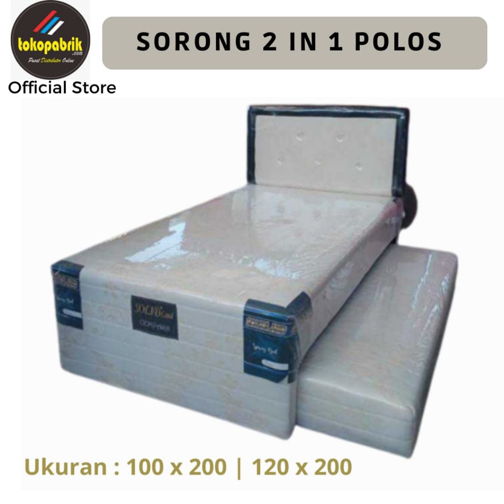 Kasur Sorong 2in1 Polos Springbed Sorong Bergaransi Kasur Tingkat Termurah