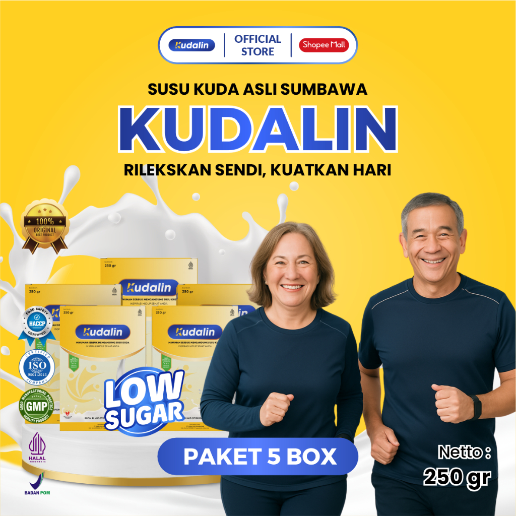 

Susu Kuda Liar Sumbawa Asli 100% Susu Kuda Murni Kudalin Untuk Tulang dan Sendi Kemasan 250gr 5 Box