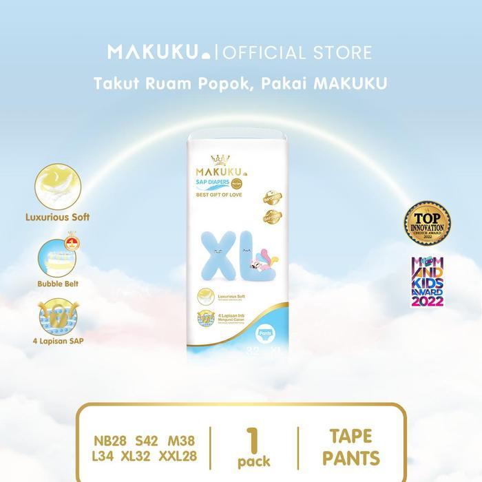 MAKUKU Air Diapers Premium Pro Care Pants XL32 / Makuku Pro Care XL