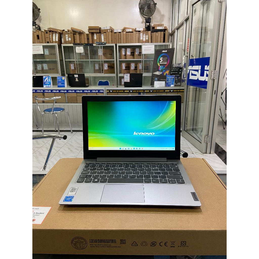 LAPTOP LENOVO IDEAPAD SLIM 1 INTEL CELERON N4020 RAM 4GB SSD 256GB LAYAR 11,6"INCH FHD LIKENEW