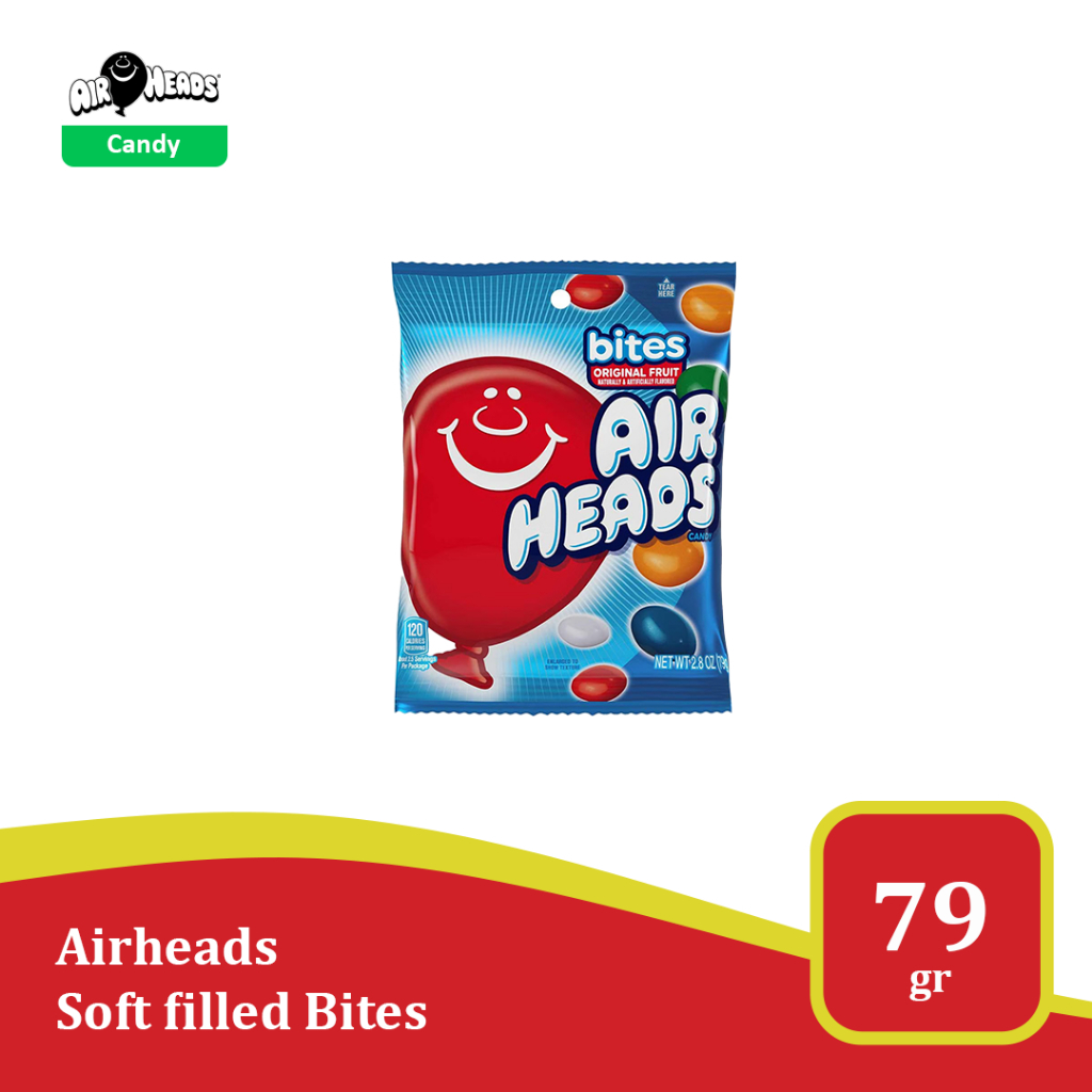 

Airheads Soft Filled Bites 2 oz Candy - permen airheads impor usa