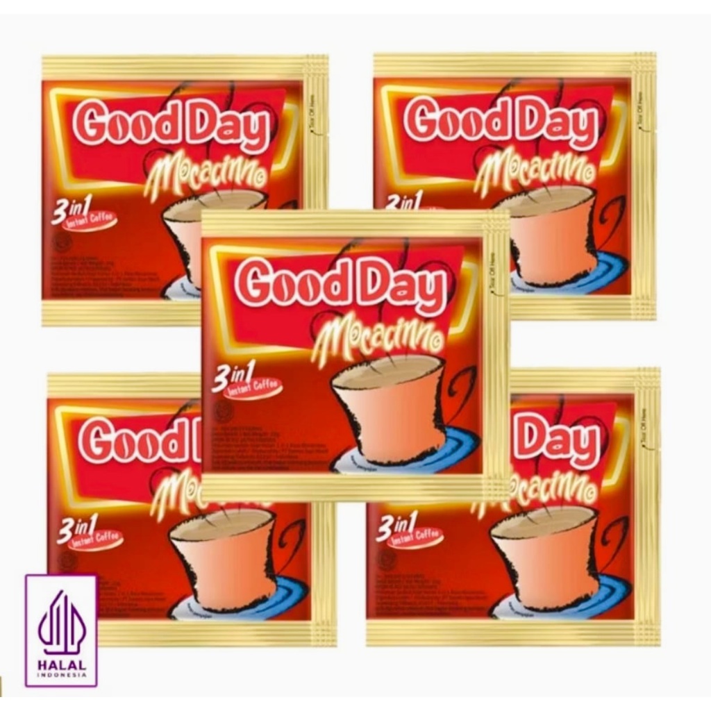 

Gooday Moccacino 20gr - 1 Renceng Isi 10 Sachet