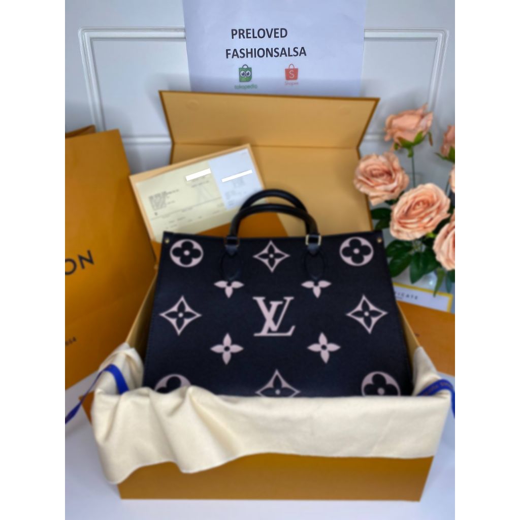 Preloved LV Onthego MM Black Authentic