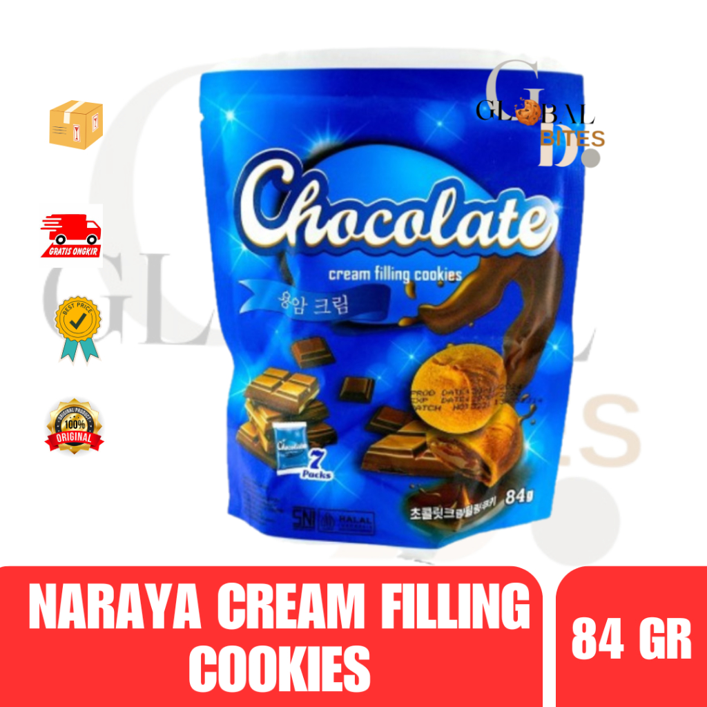 

Naraya Chocolate Cream Filling Cookies 84gr