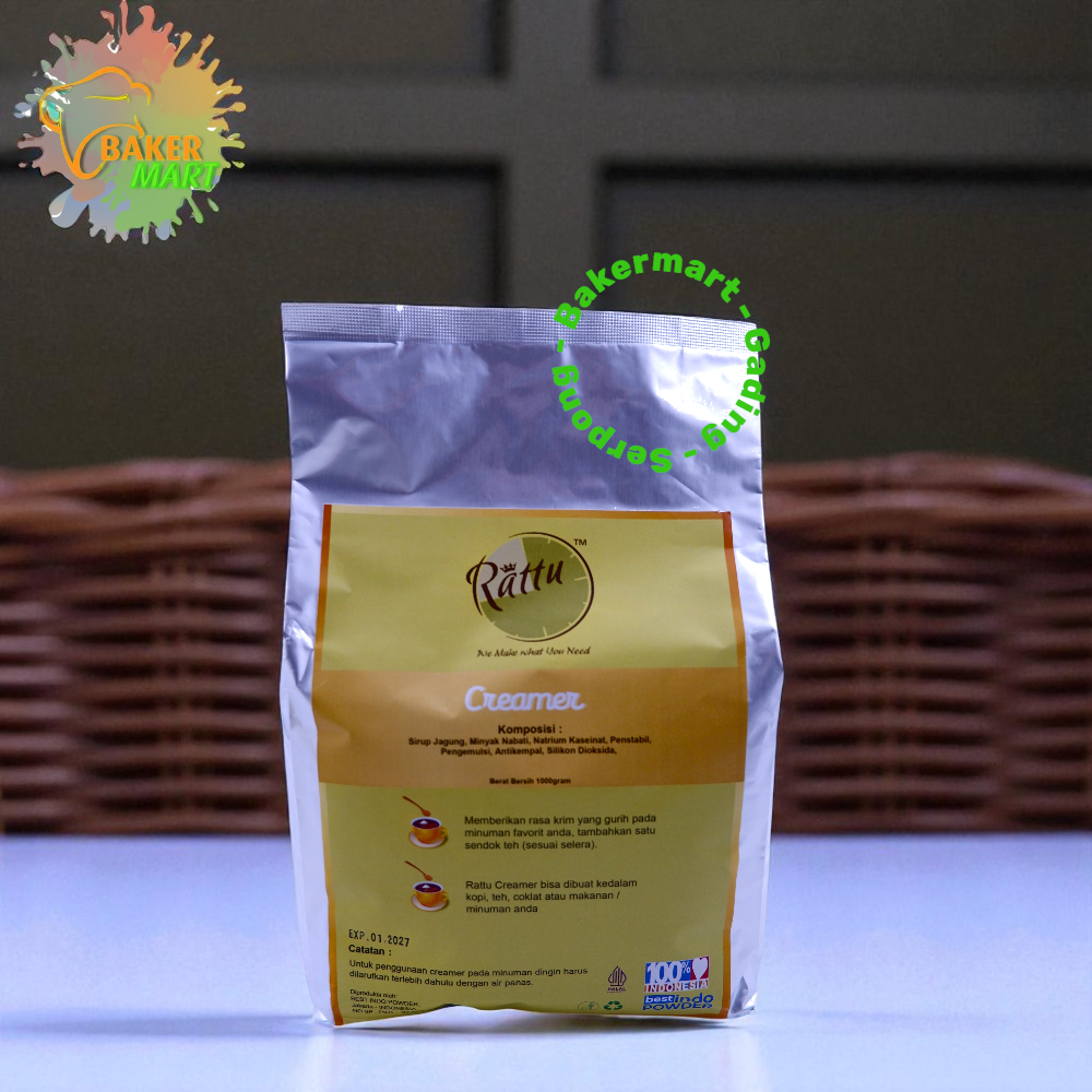 

Rattu Non Dairy Creamer Bubuk 1Kg / Krimer Untuk Minuman