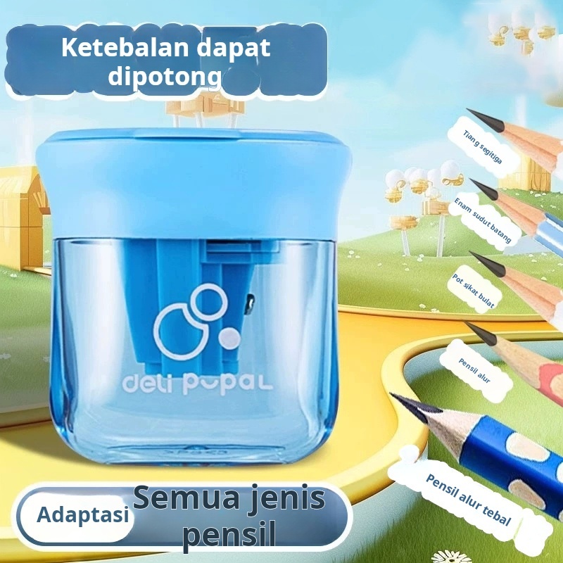 

Rautan pensil tiga lubang, rautan pensil untuk siswa sekolah dasar, rautan pensil batang tebal untuk anak-anak khusus sekolah dasar