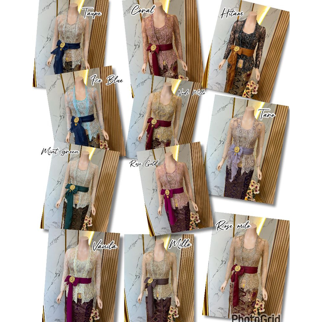 mataharibalikebaya KEBAYA SANTILI LACE FULL PAYET PREMIUM