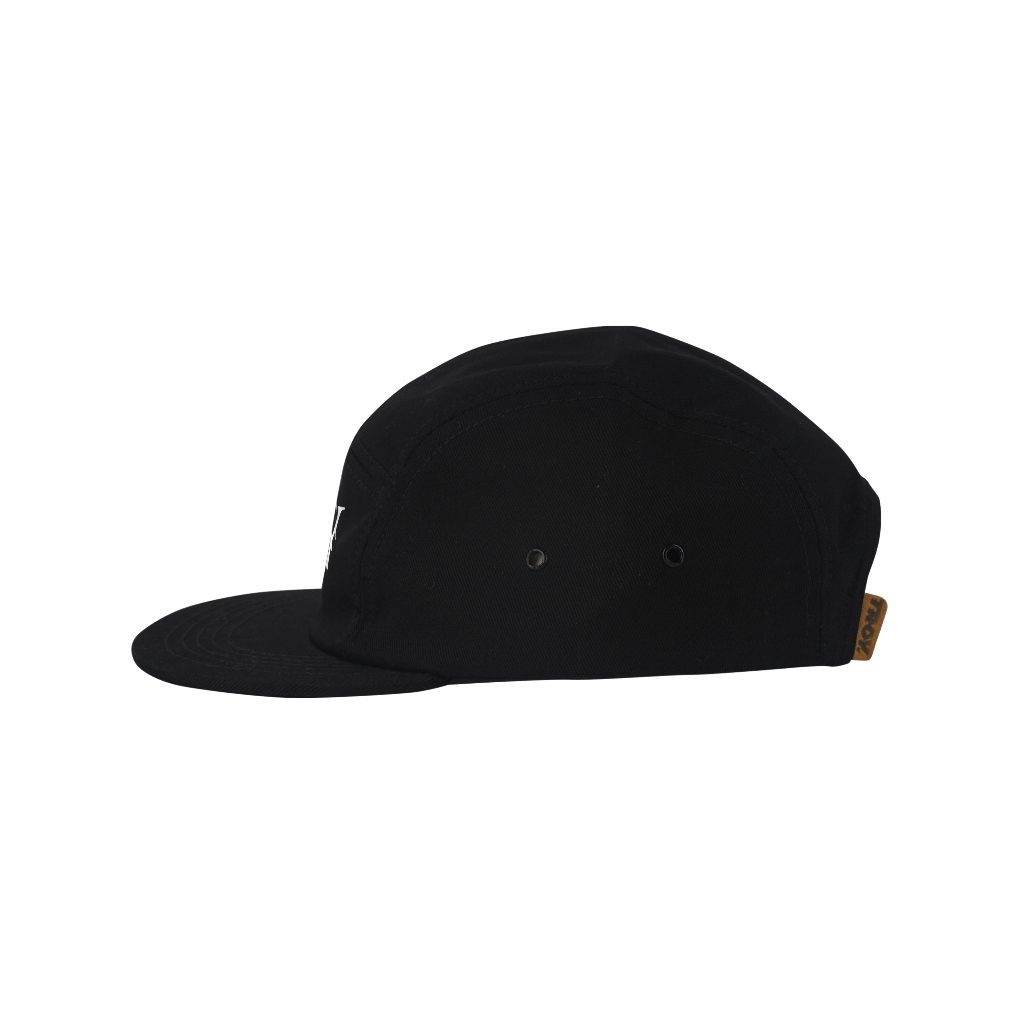 Troy Company Five Panel Hat Black Kagbe - Topi 5 Panel Hitam FPD 3242