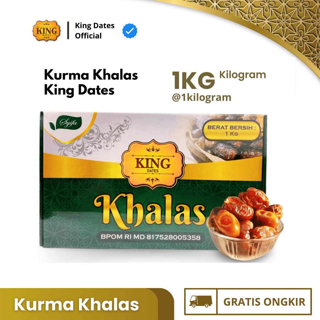 

Kurma Khalas King Dates Khalas 1 Kg Kurma Berkualitas Premium