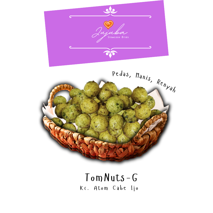 

Jujubasnak \ TomNuts-G - Kacang Atom Cabe Hijau \ SNCK Premium