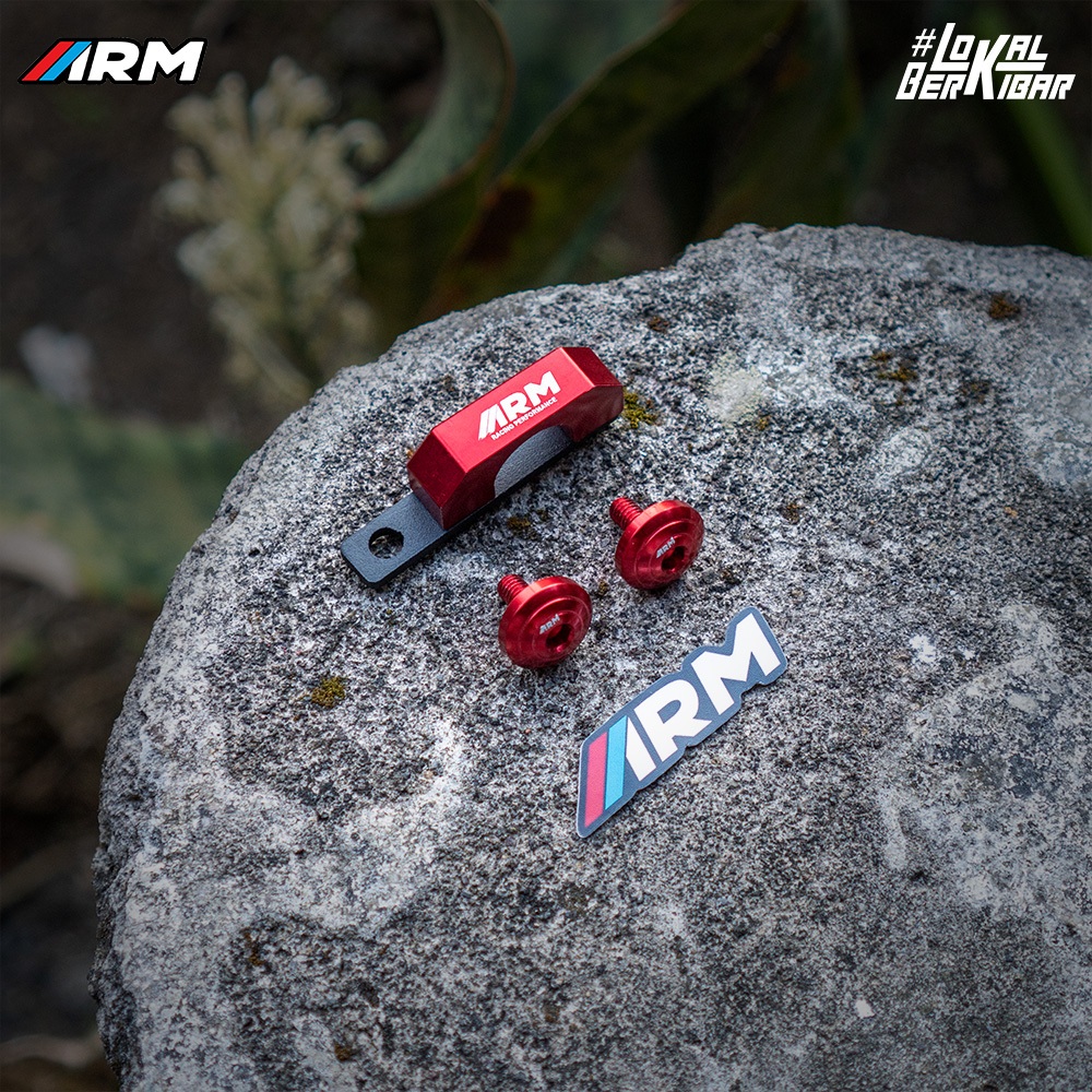 ARM PAKETAN BRAKET SELANG REM DEPAN + BAUT SPAKBOR DEPAN FULL CNC