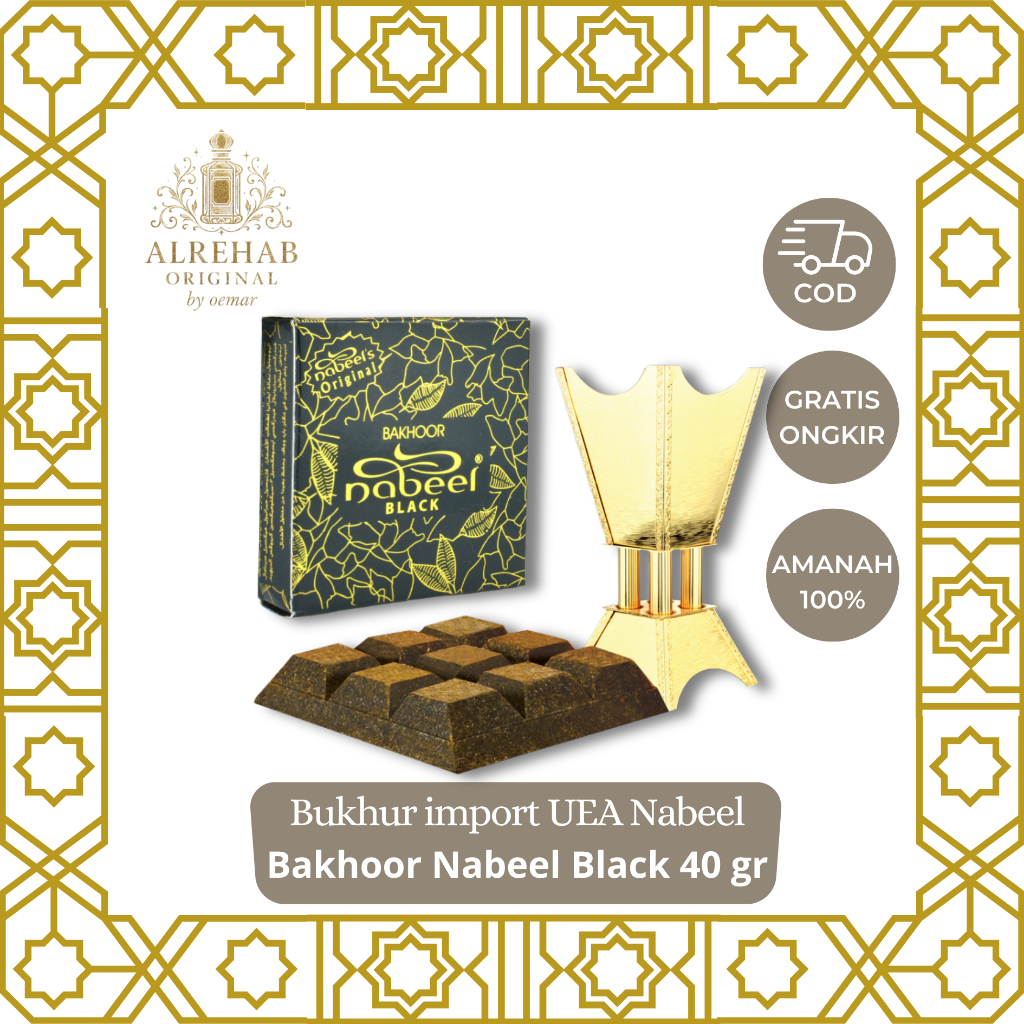 buhur bakhoor nabeel black-original by nabeel-dupa arab original