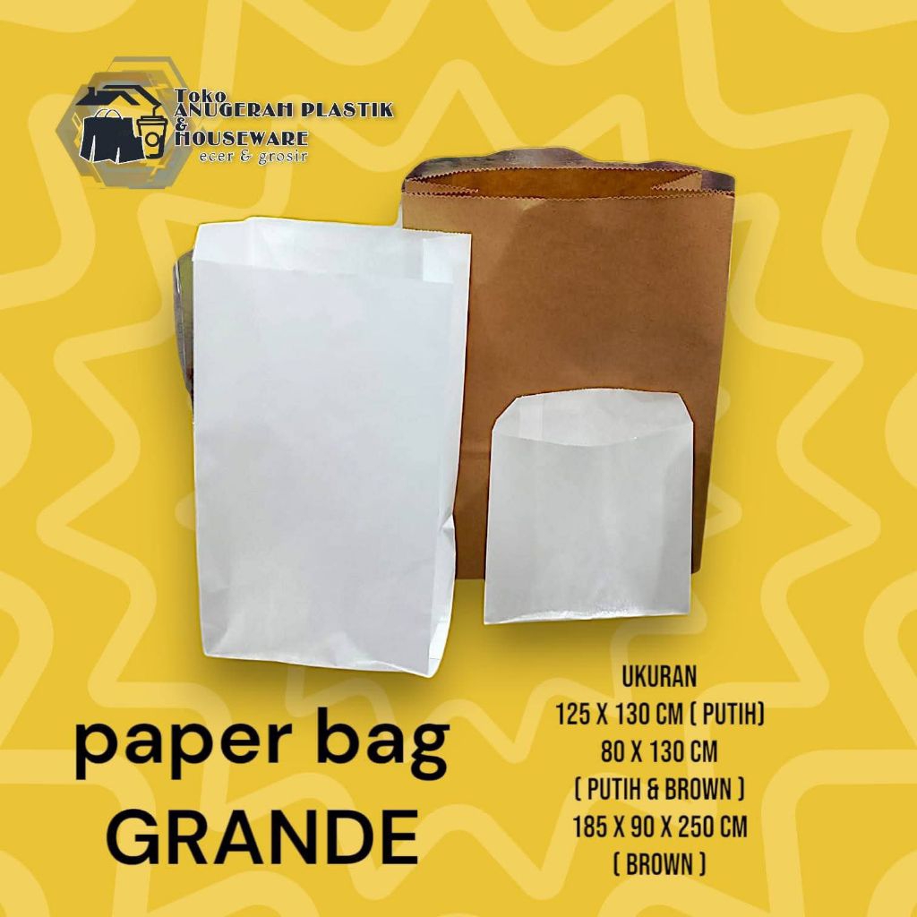

Paper Bag White & Brown Grade