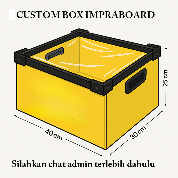 

Custom Impraboard / Custom box packaging / Custom box sparepart / Wadah Penyimpanan barang bahan impraboard