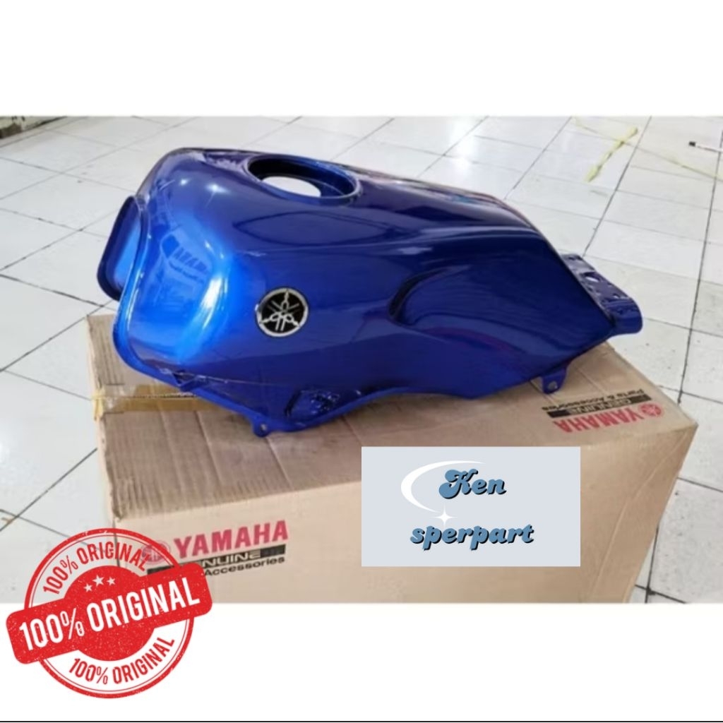 Tangki Steko Scorpio Biru Metalik Tengki Tanki Tenki Bensin Kotak Original Yamaha Genuine Parts 5BP-
