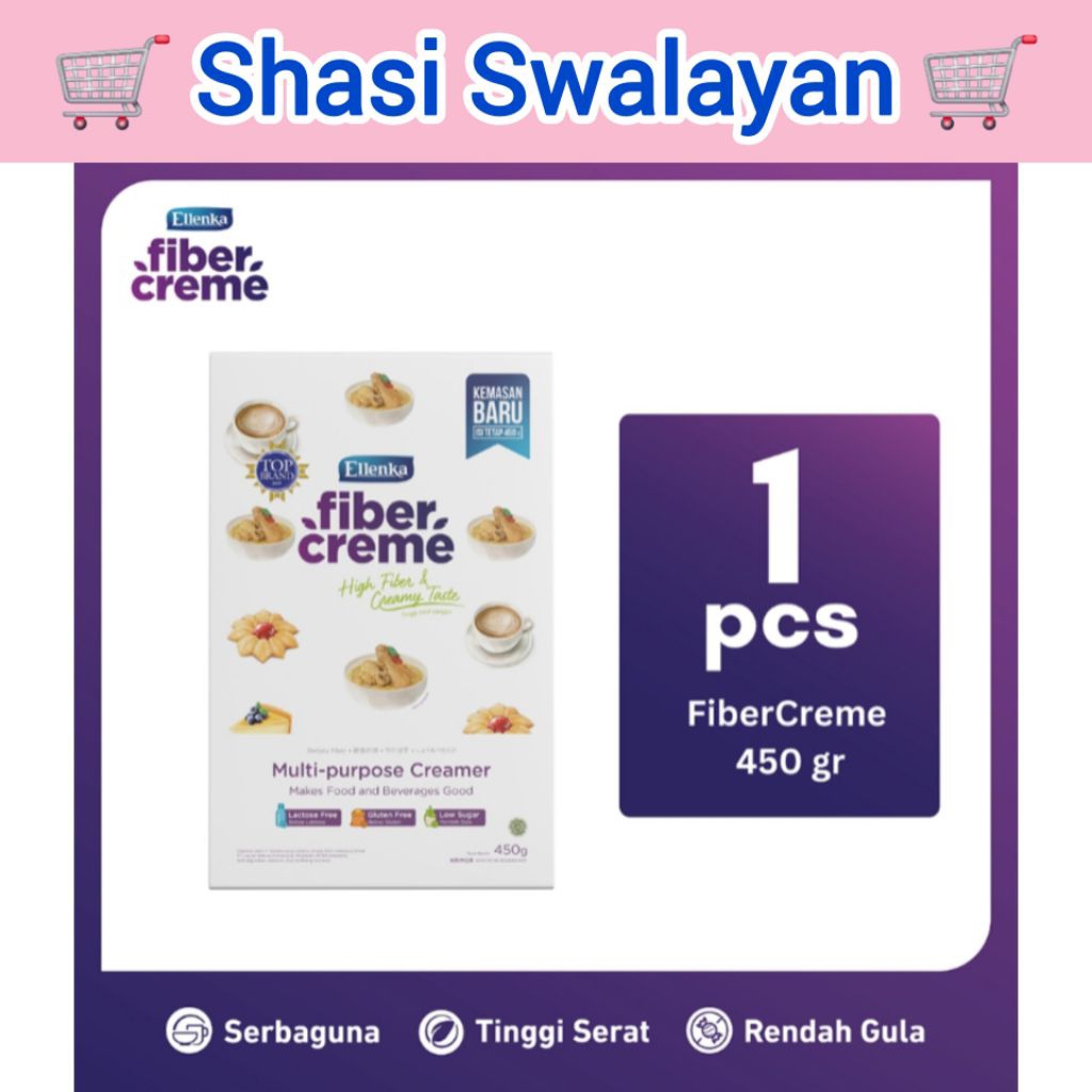 

Ellenka Fiber Creme Krimer Serbaguna 450 gram