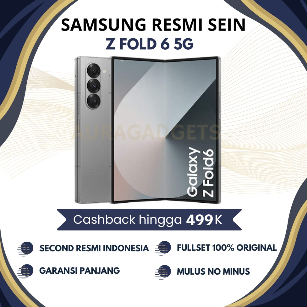 SAMSUNG Z FOLD 6 | FOLD 5 | FOLD 4 | FOLD 3 | 5G SEIN DUAL SIM| 512GB| RAM 12GB| FUNGSI NORMAL MULUS