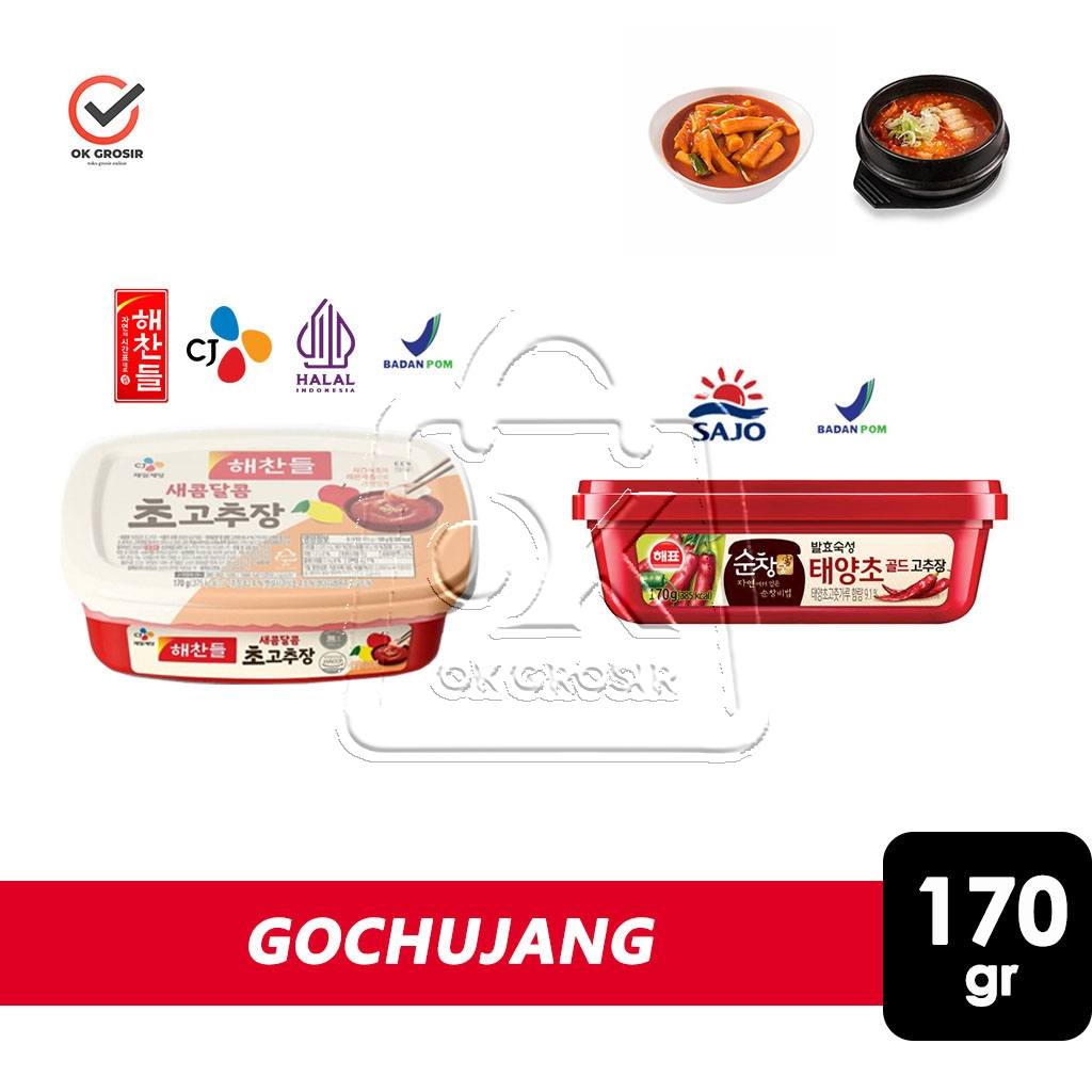 

Sajo Gochujang Hot Pepper Paste / CJ Haechandle Pasta Cabe Korea Halal (170 gr)