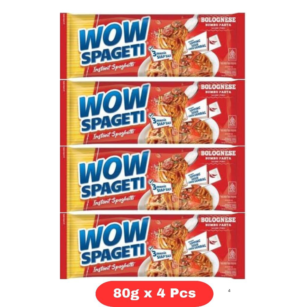 

WOW Spageti 80g x 4 PCS