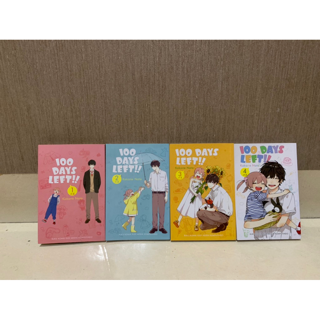 SET B - Komik Manga Set 100 Days Left Set 1,2,3,4