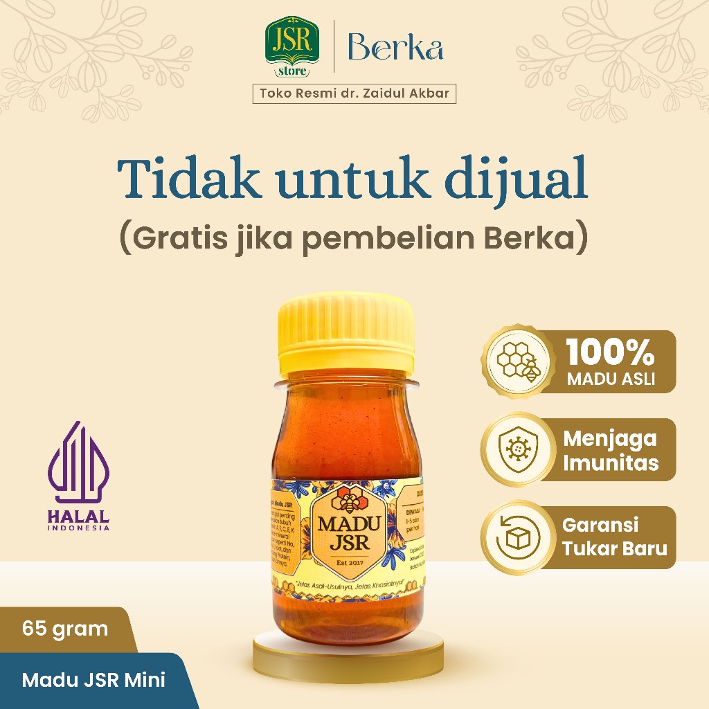 

DISCLAIMER - MADU MINI JSR TIDAK UNTUK DIJUAL (FREE SAMPLE)