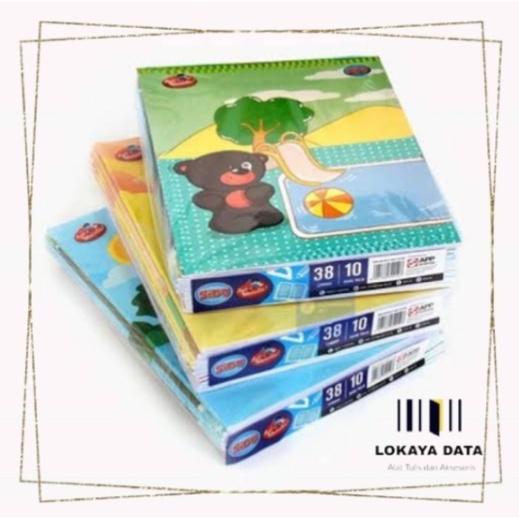 

SIDU BUKU TULIS 38 LEMBAR ( 1 PAK 10 BUKU)