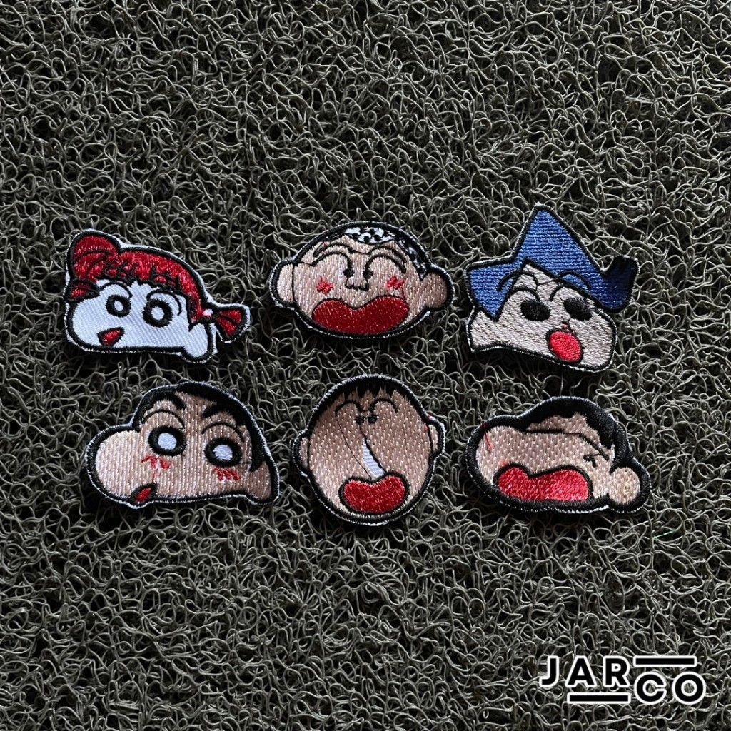 PATCH BORDIR SINCHAN EMBLEM BORDIR PREMIUM / Emblem Bordir HARGA SATUAN