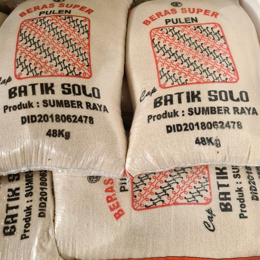 

BERAS BATIK SOLO ASLI 48KG BERAS ENAK PULEN WANGI BERSIH