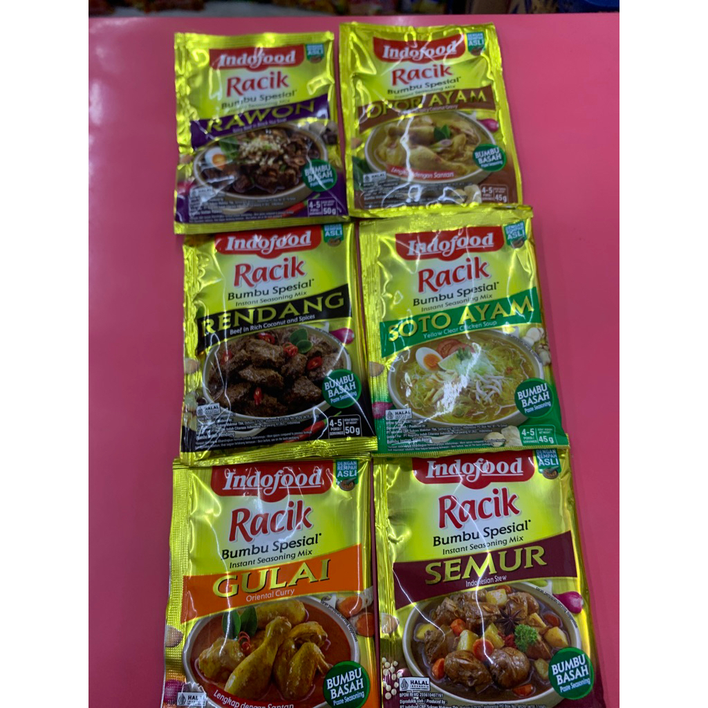 

Racik Bumbu Basah-Bumbu Instan-Racik-Rendang-Opor ayam-Rawon-Soto ayam-Gulai-Semur