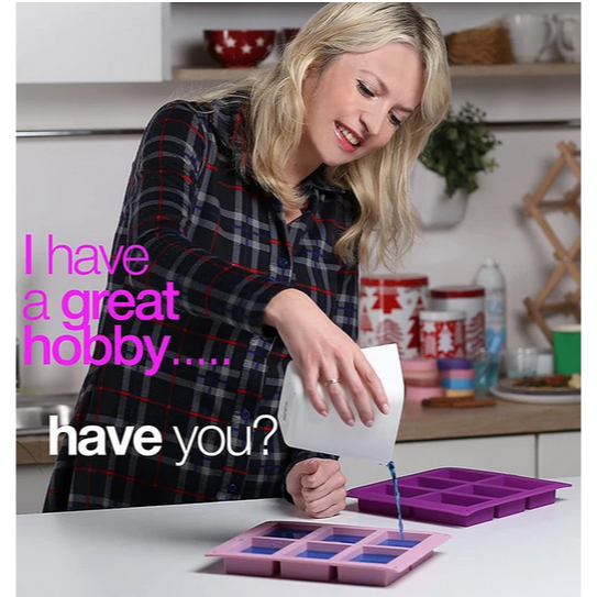 CETAKAN SABUN MOLD SILIKON BUAT SABUN BATANGAN MANDI SABUN WAJAH 1 KOTAK 6LUBANG