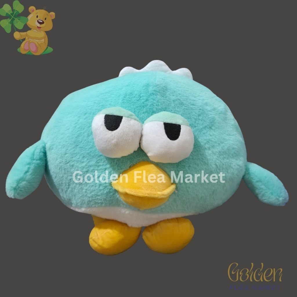 Boneka Angry Bird Hijau Tosca Lucu 30 cm