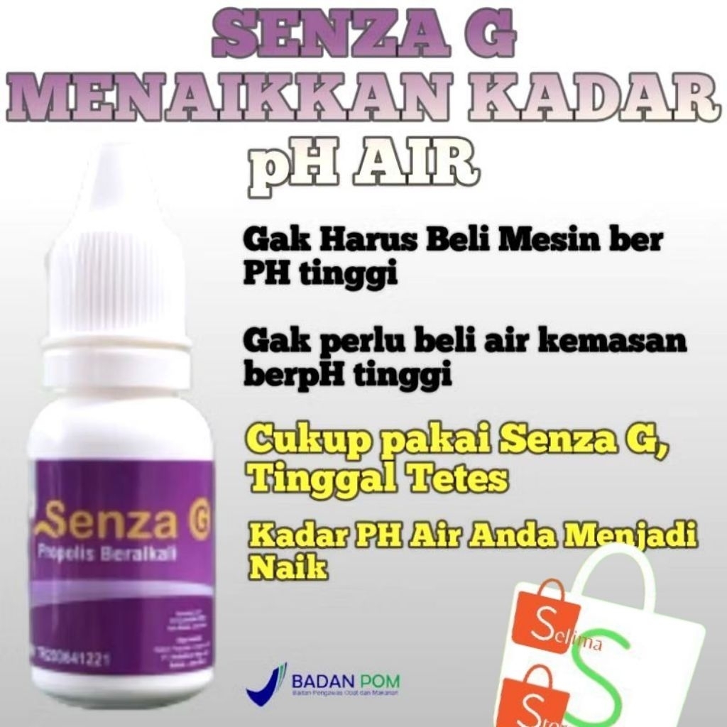 Senza G Xenza G Ekstrak alkali ph tinggi original  harga perbotol