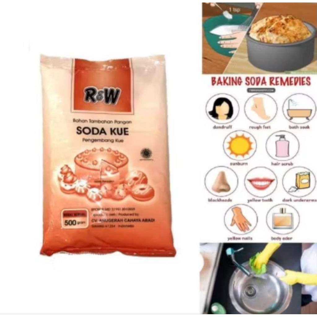 

Soda Kue merk RW isi 500gr