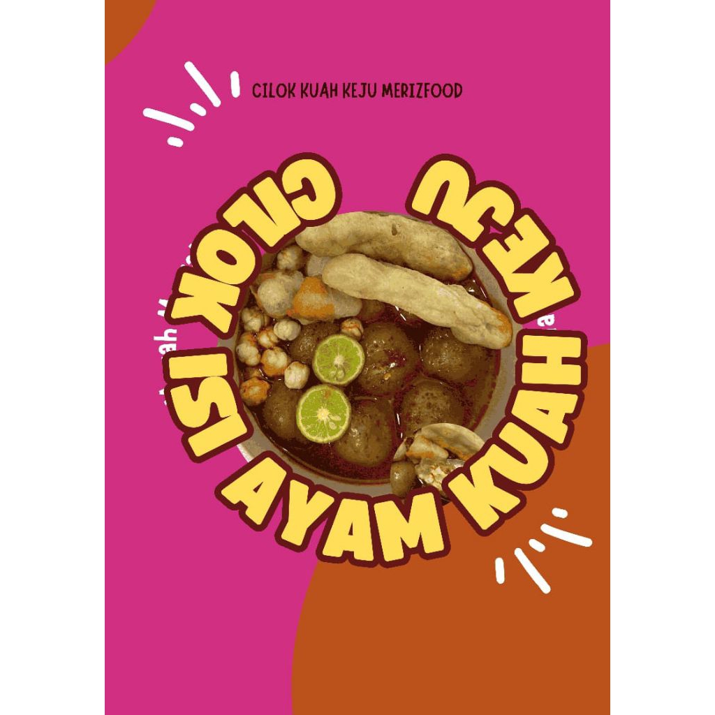 

cilok isi ayam kuah keju