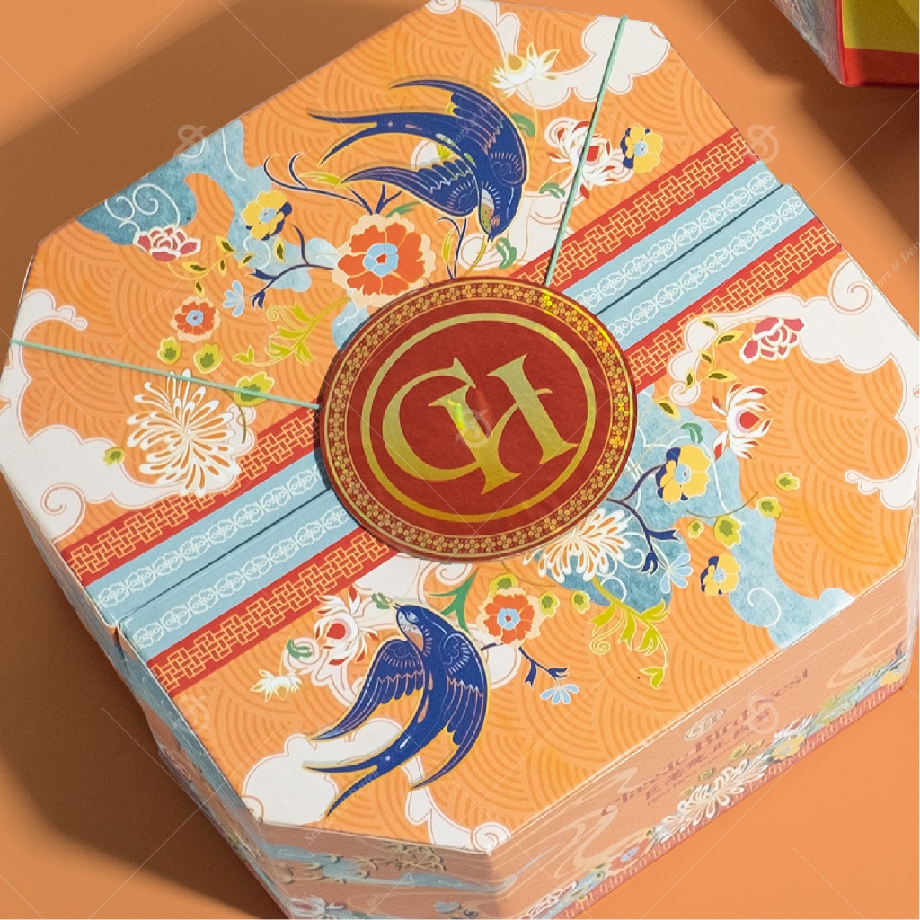 

Birdnest Hardbox Octagonal Window Box 25 x 25 x 11 cm Scissors & design ( PRE ORDER )