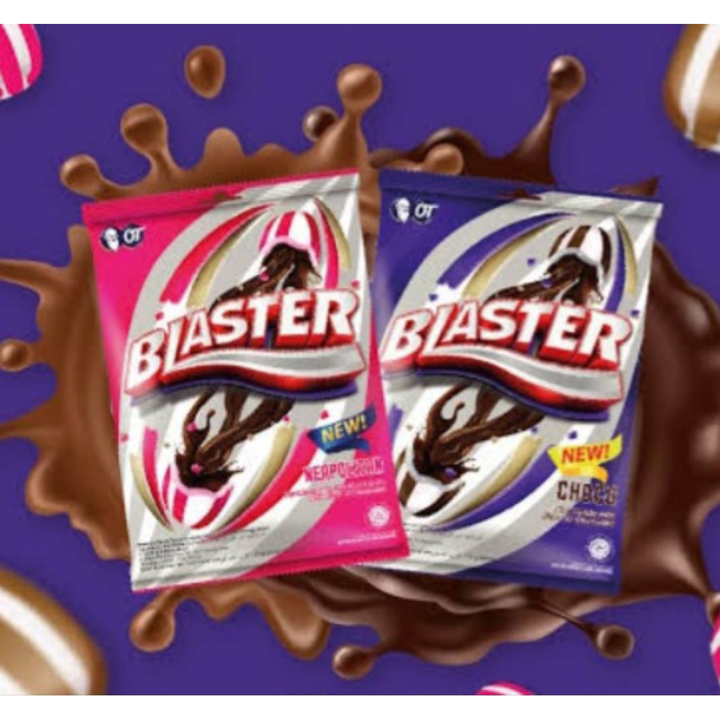

Blaster Permen Belang isi Cokelat dengan rasamint isi 50 pcs/Permen Blaster New Choco 125 Gr Cokelat Lembut /PERMEN BLASTER PER PACK