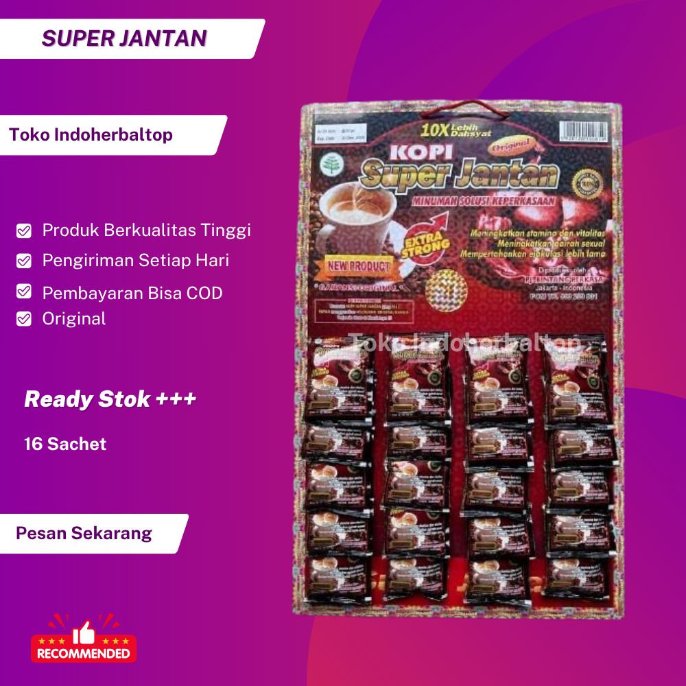 

Kopi Papan Super J4ntan Original 20 Sachet