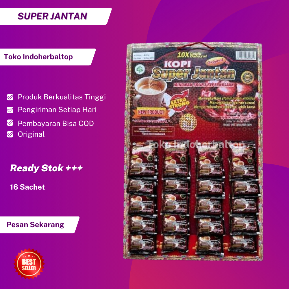 

Kopi Super Jantan Papan Original Isi 20 Saset
