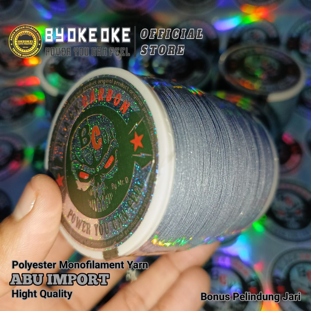 GELASAN MATOT ABU BLACK CARBONE gelasan layangan Senar layangan gelasan turnamen gelasan tarik jepre