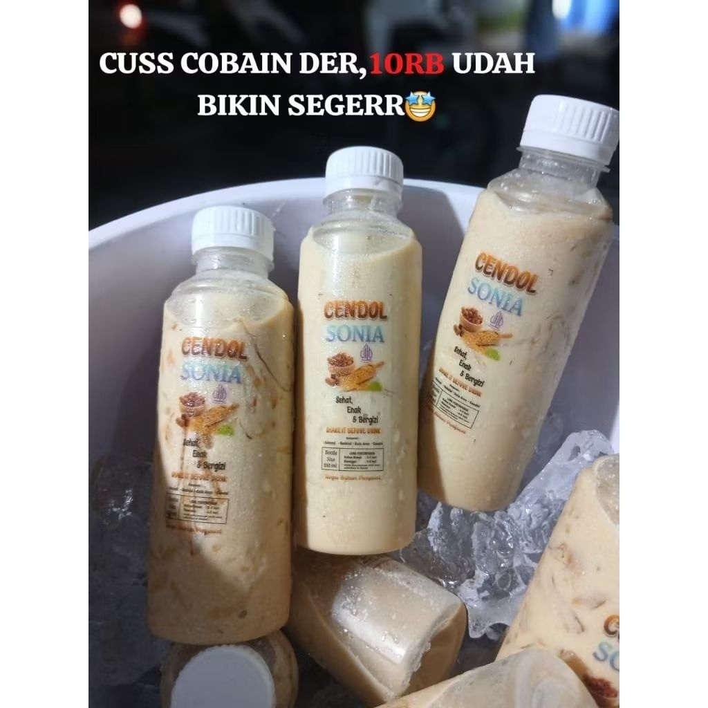 

Es Cendol Sonia Kemasan Botol Isi 250 ml