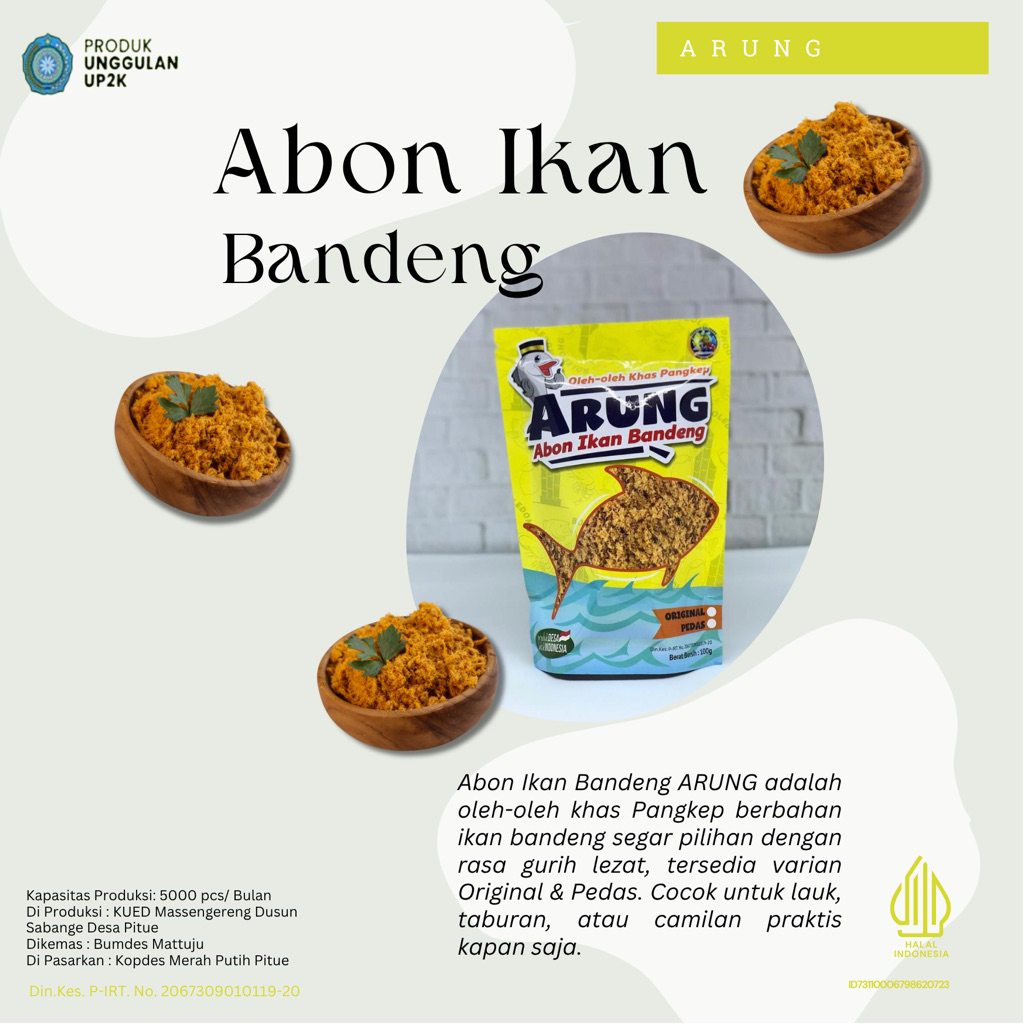 

Abon Ikan Bandeng ARUNG Khas Pangkep